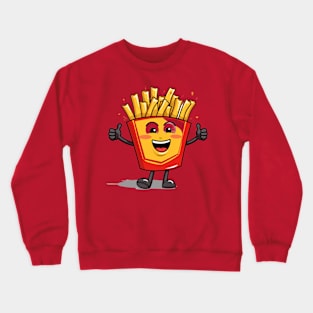 kawaii french fries T-Shirt cute potatofood Crewneck Sweatshirt